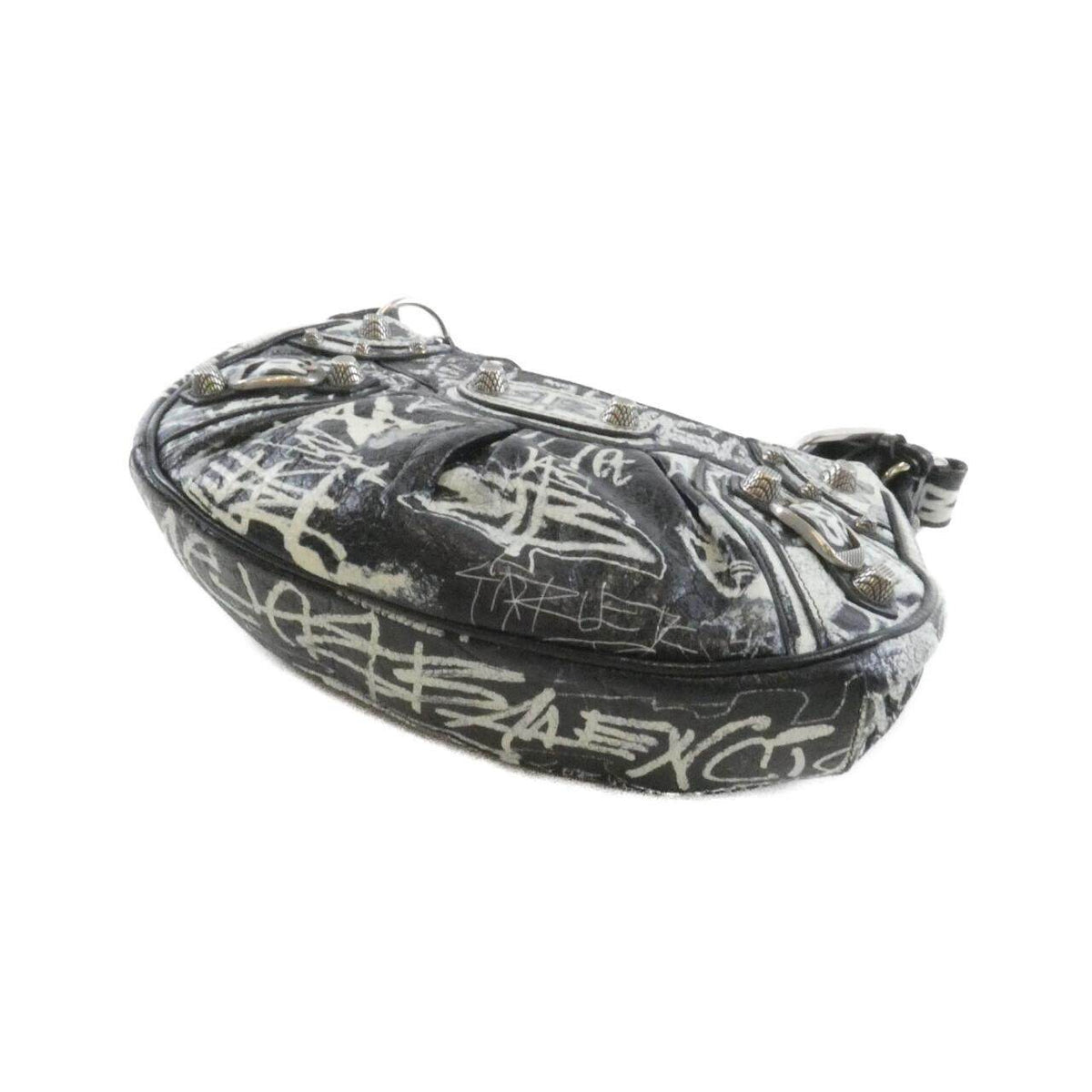 バレンシアガ LE CAGOLE GRAFFITI レザーショルダーバッグ