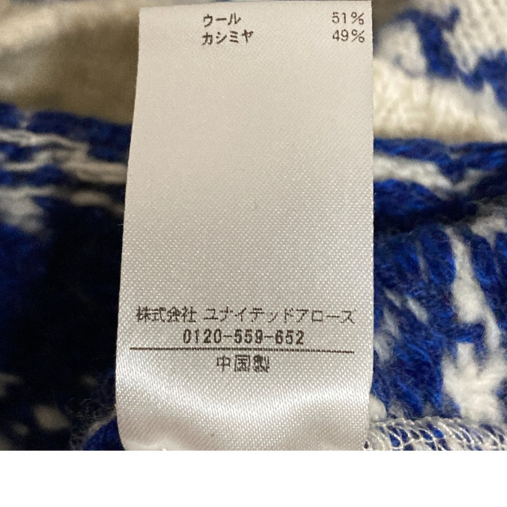 BLAMINK ジャガードクルーネックショートスリーブセーター