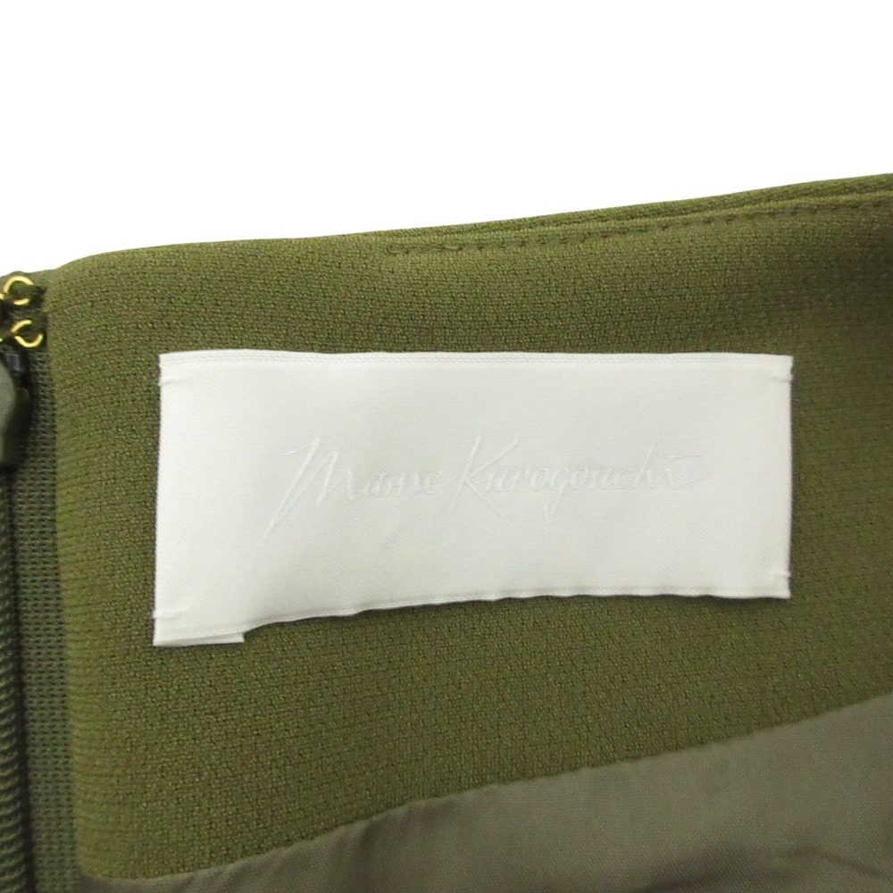 マメクロゴウチ Curved Line Neck ドレス