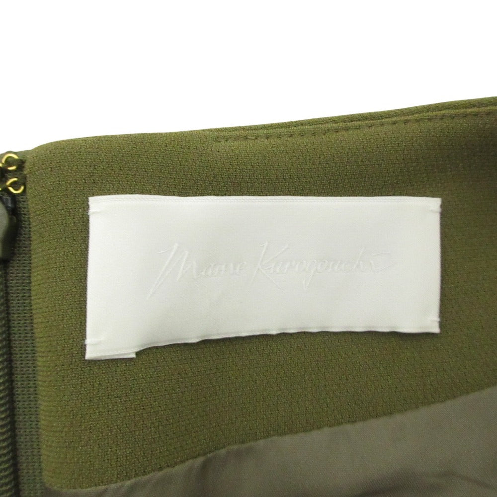 マメクロゴウチ Curved Line Neck ドレス