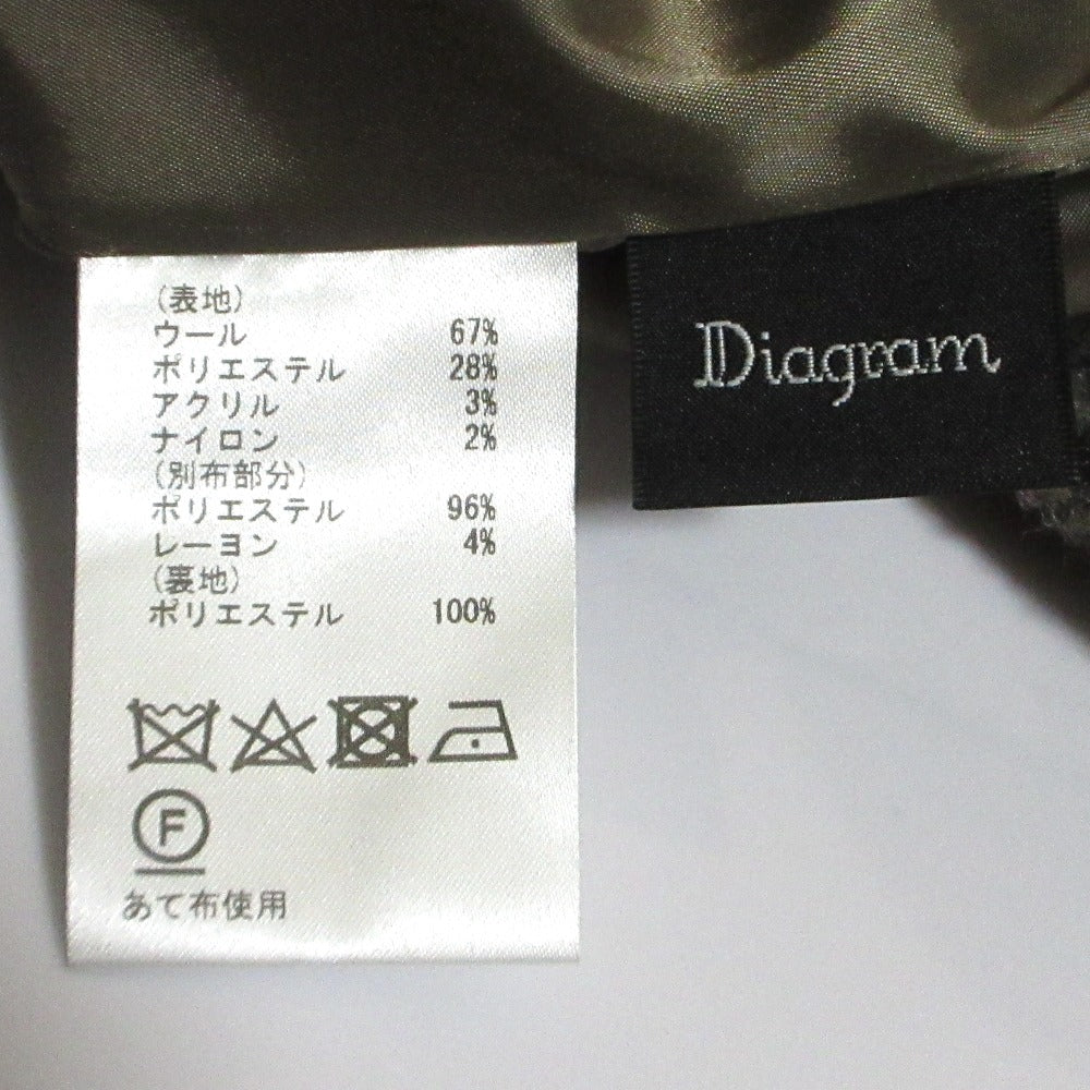 ダイアグラム シャギーチェック ミニスカート