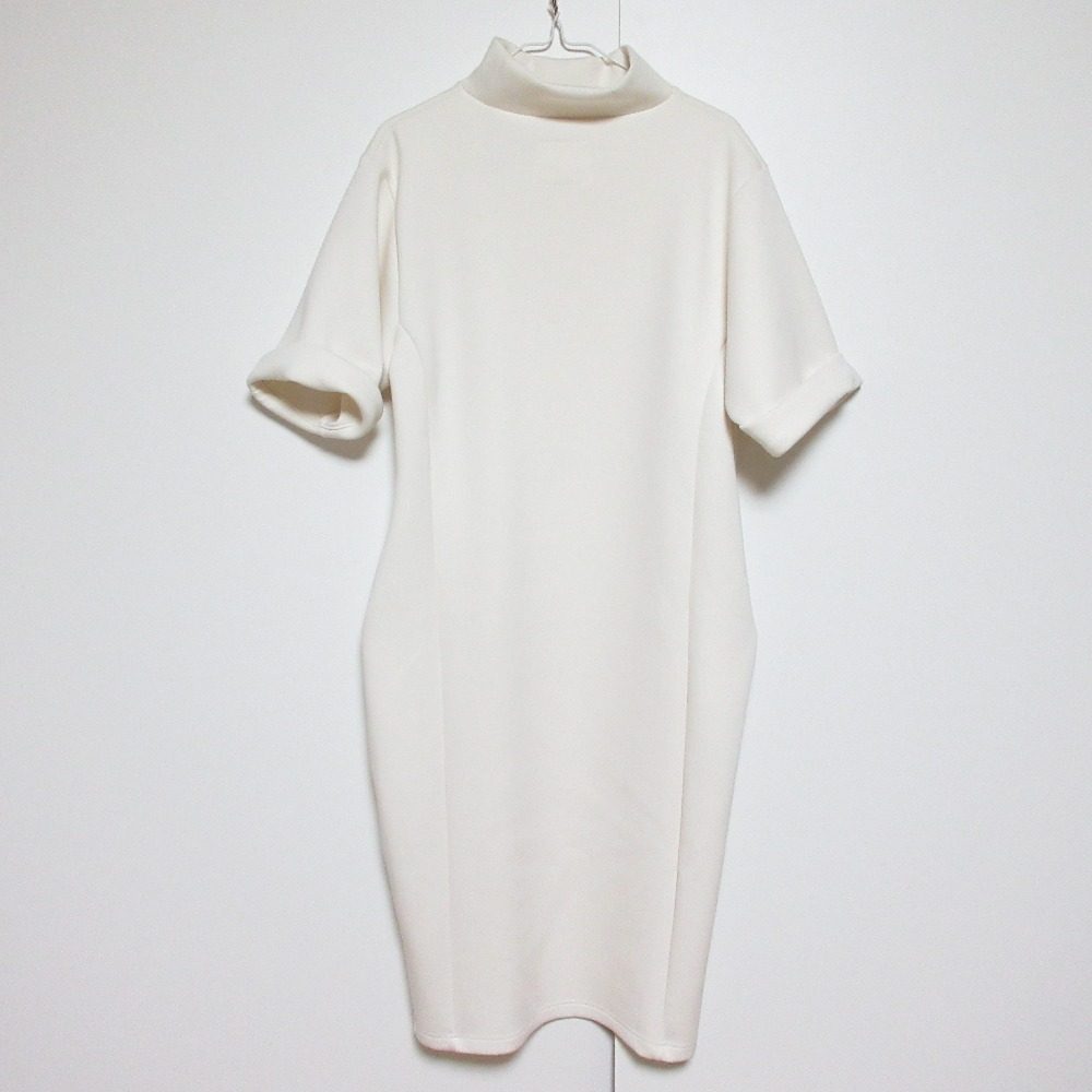 リタジーンズトウキョウ BONDING HALF NECK T-DRESS ロングワンピース