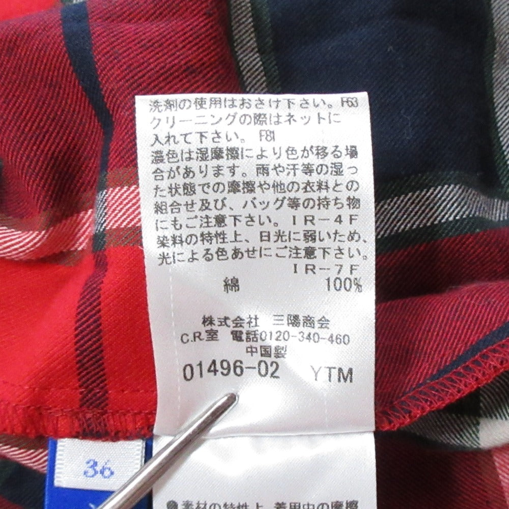 ブルーレーベルクレストブリッジ チェック長袖シャツ