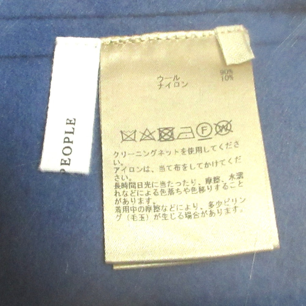 プレインピープル Super140ミルド天竺Vネックワンピース