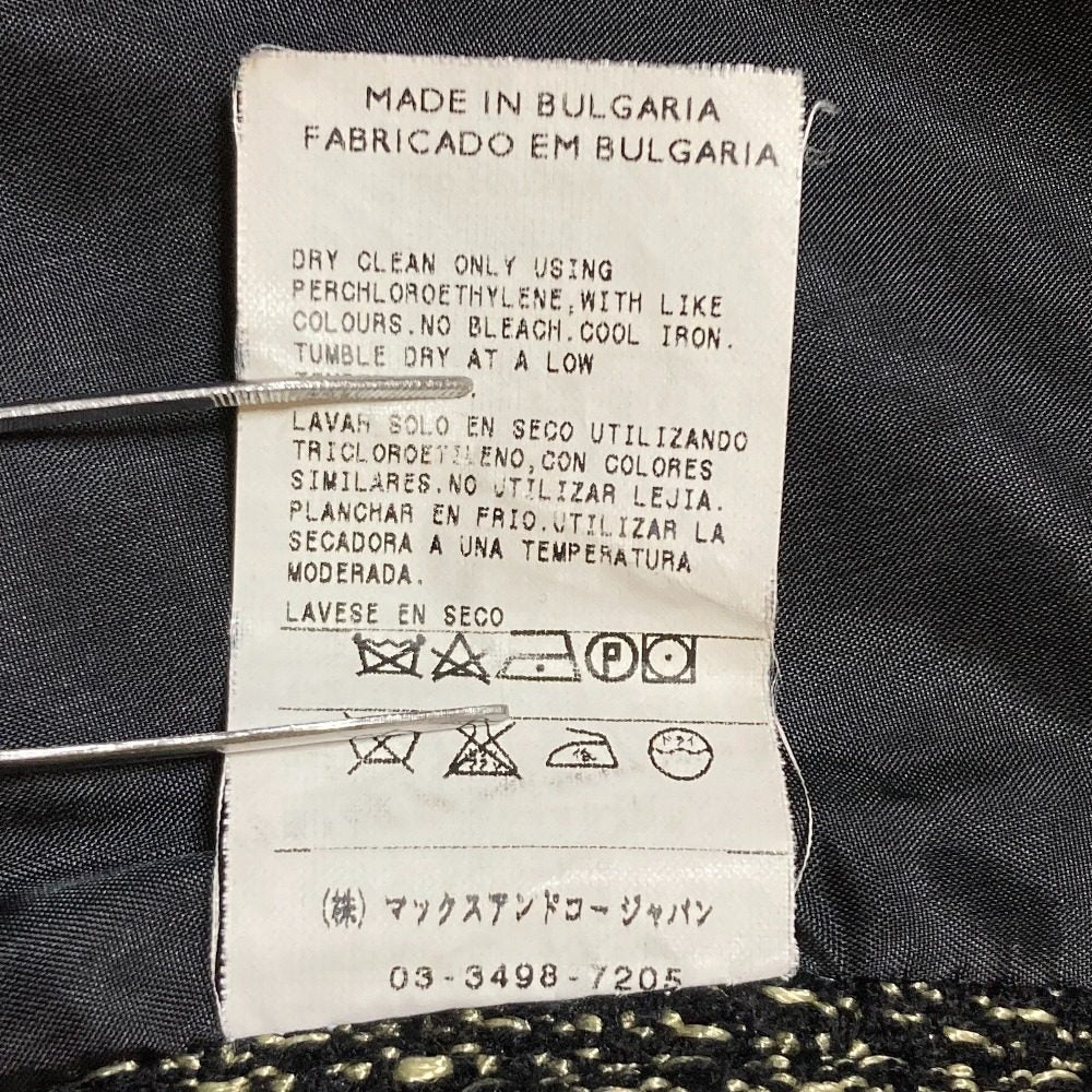マックスアンドコー ダブルブレスト ツイードジャケット