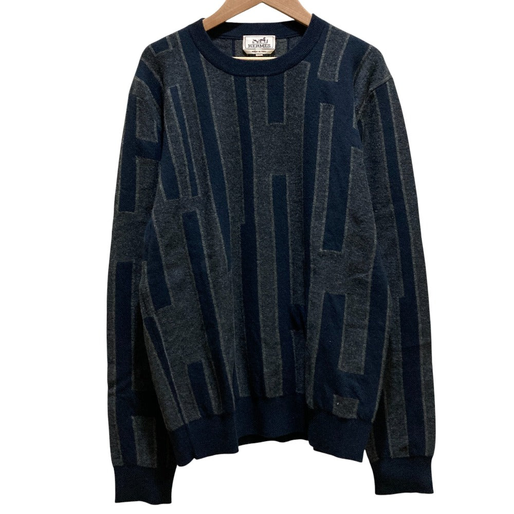エルメス H柄 カシミヤニット セーター Mサイズ