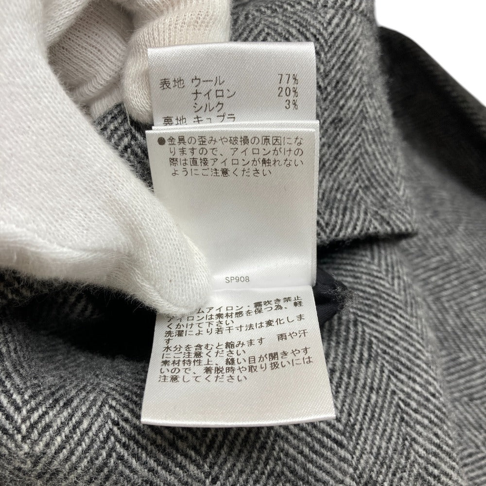 ギャルリーヴィー ヘリンボーンダブルフェイスショートコート