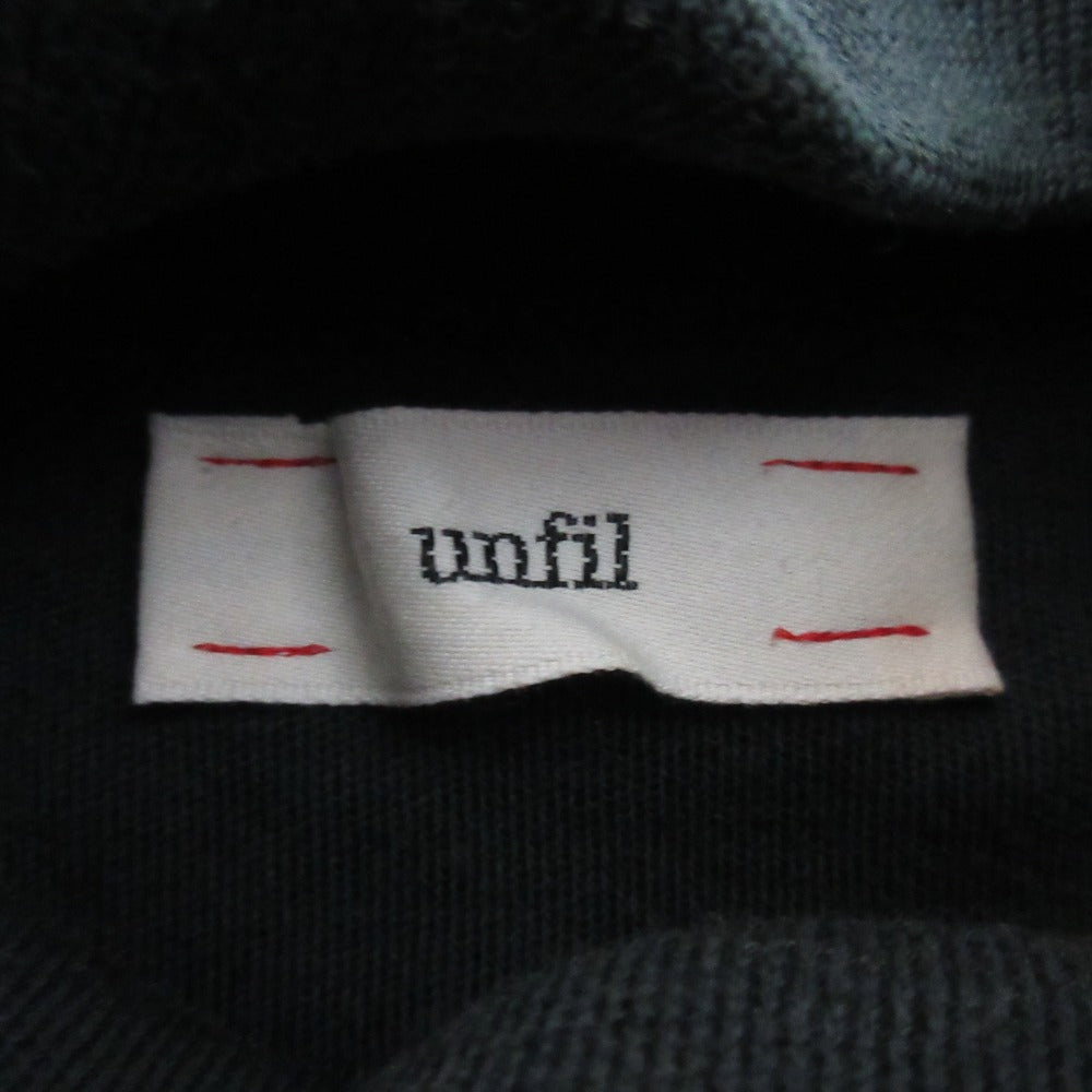 unfil ショルダーボタンニットトップス