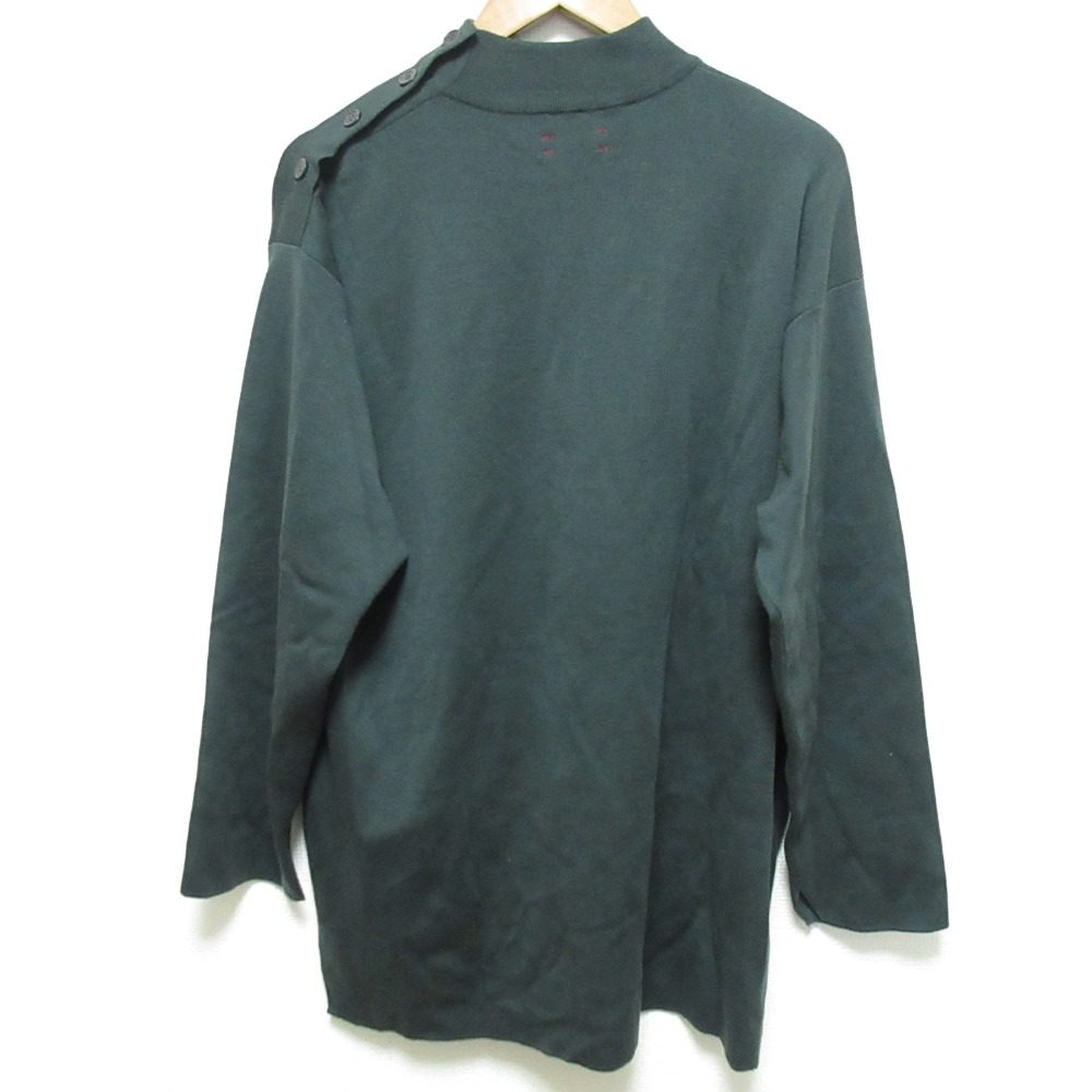 unfil ショルダーボタンニットトップス