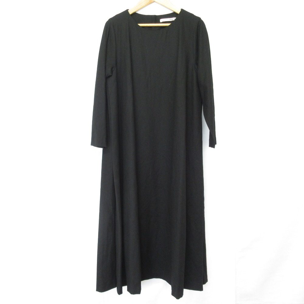 evam eva wool side tuck one-piece ウールワンピース