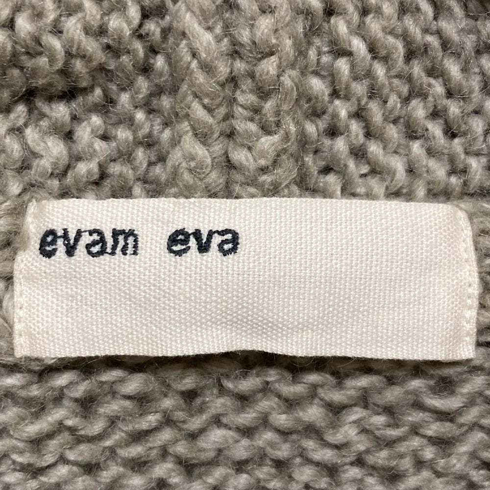 evam eva ウールコットンモヘアニットカーディガン
