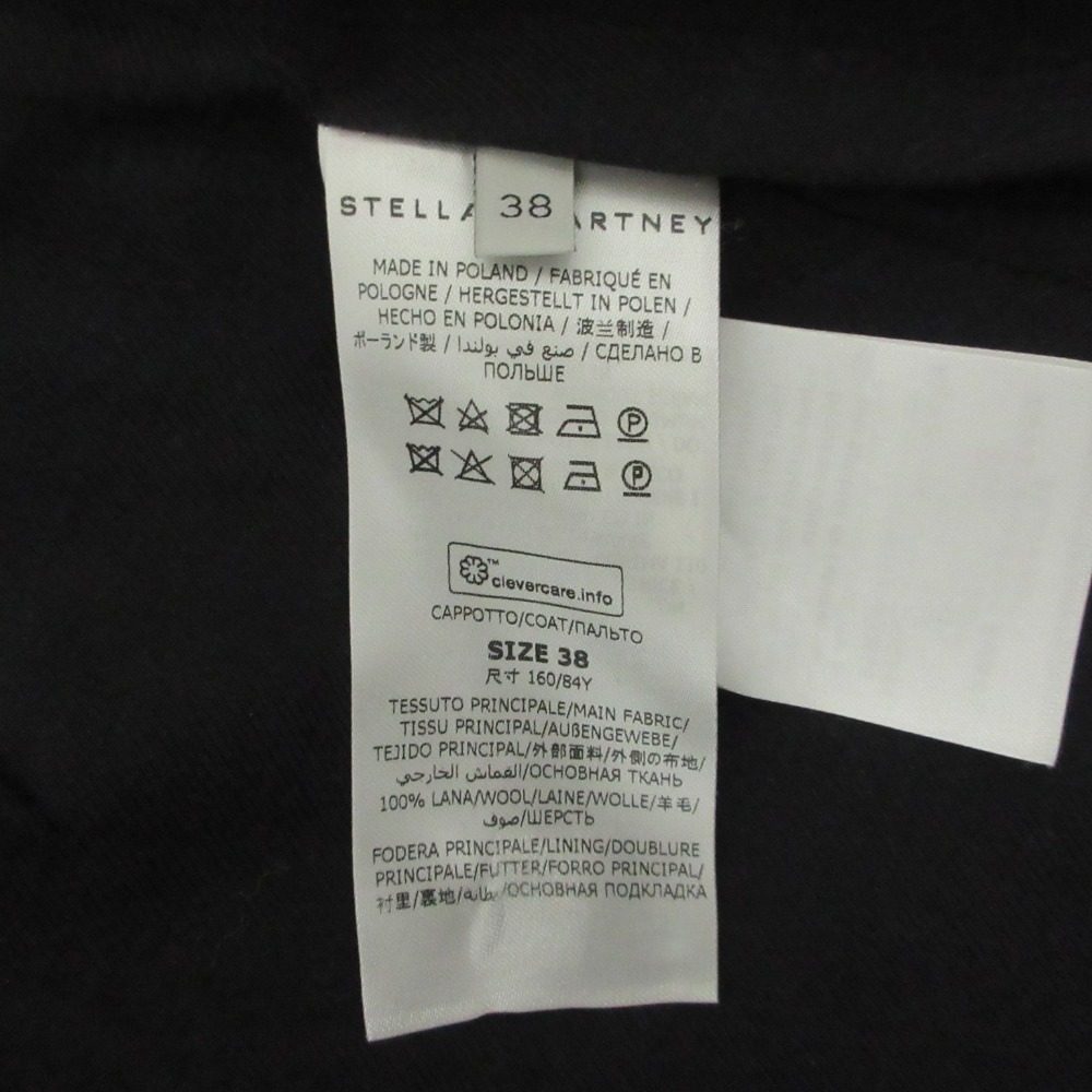 ステラマッカートニー 千鳥格子ウールコート