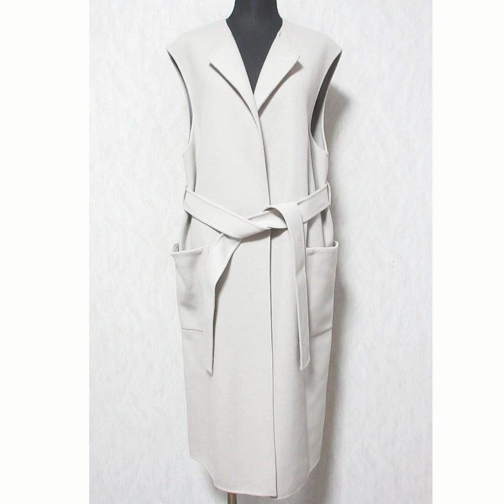 ユナイテッドアローズ ノーカラーフェイクファーポケットベスト