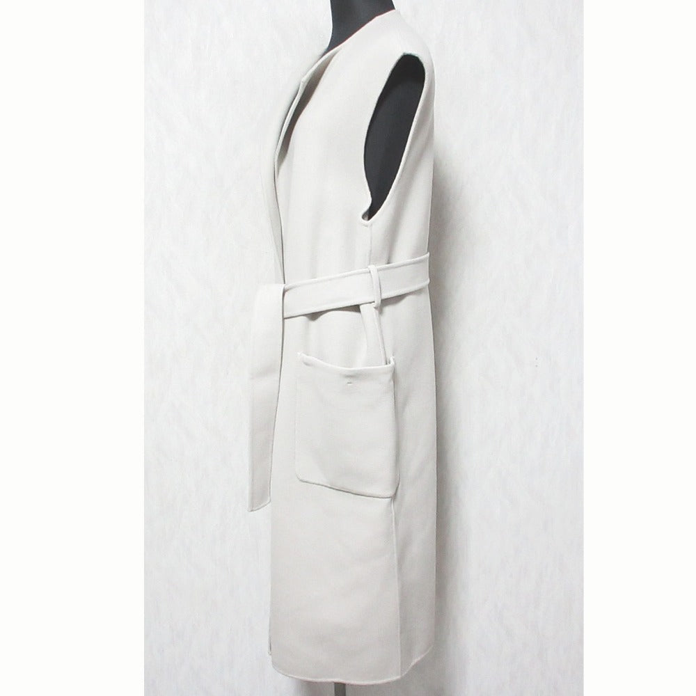 ユナイテッドアローズ ノーカラーフェイクファーポケットベスト