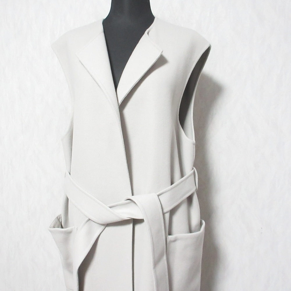 ユナイテッドアローズ ノーカラーフェイクファーポケットベスト