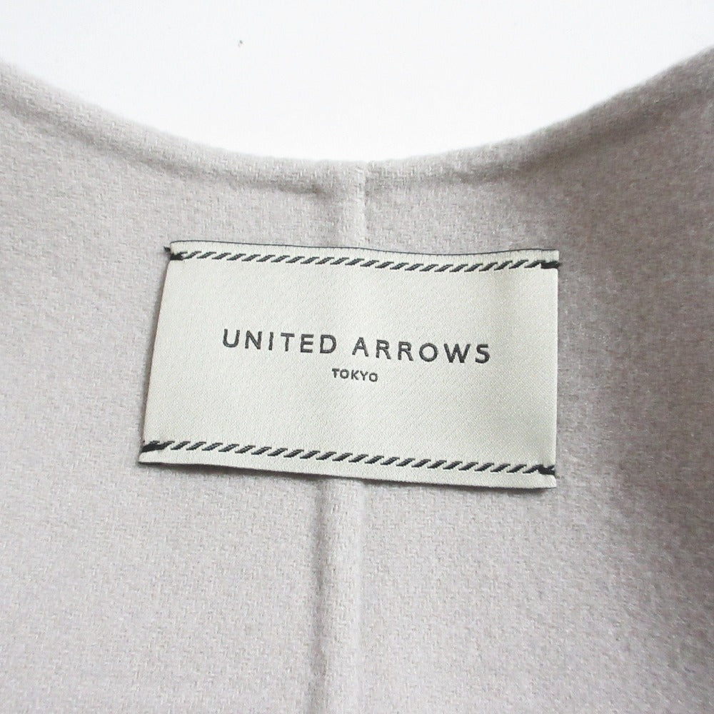 ユナイテッドアローズ ノーカラーフェイクファーポケットベスト