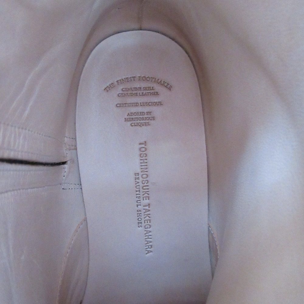 トシノスケタケガハラ BEAUTIFUL SHOES レザーブーツ