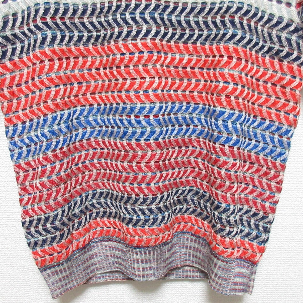 ミッソーニ ウェーブストライプニットカットソー