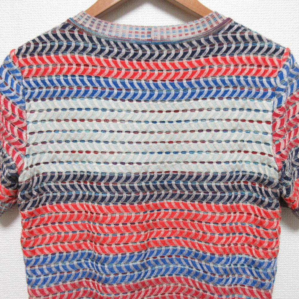 ミッソーニ ウェーブストライプニットカットソー