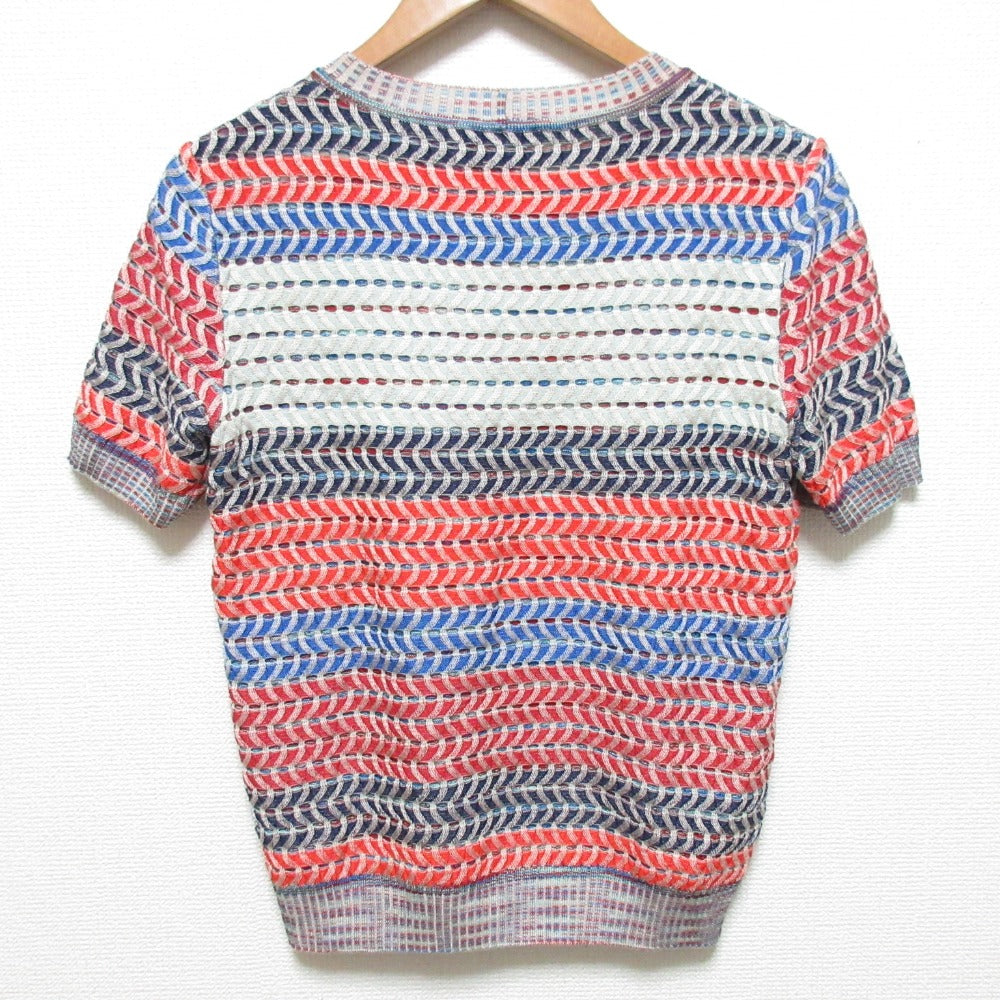 ミッソーニ ウェーブストライプニットカットソー