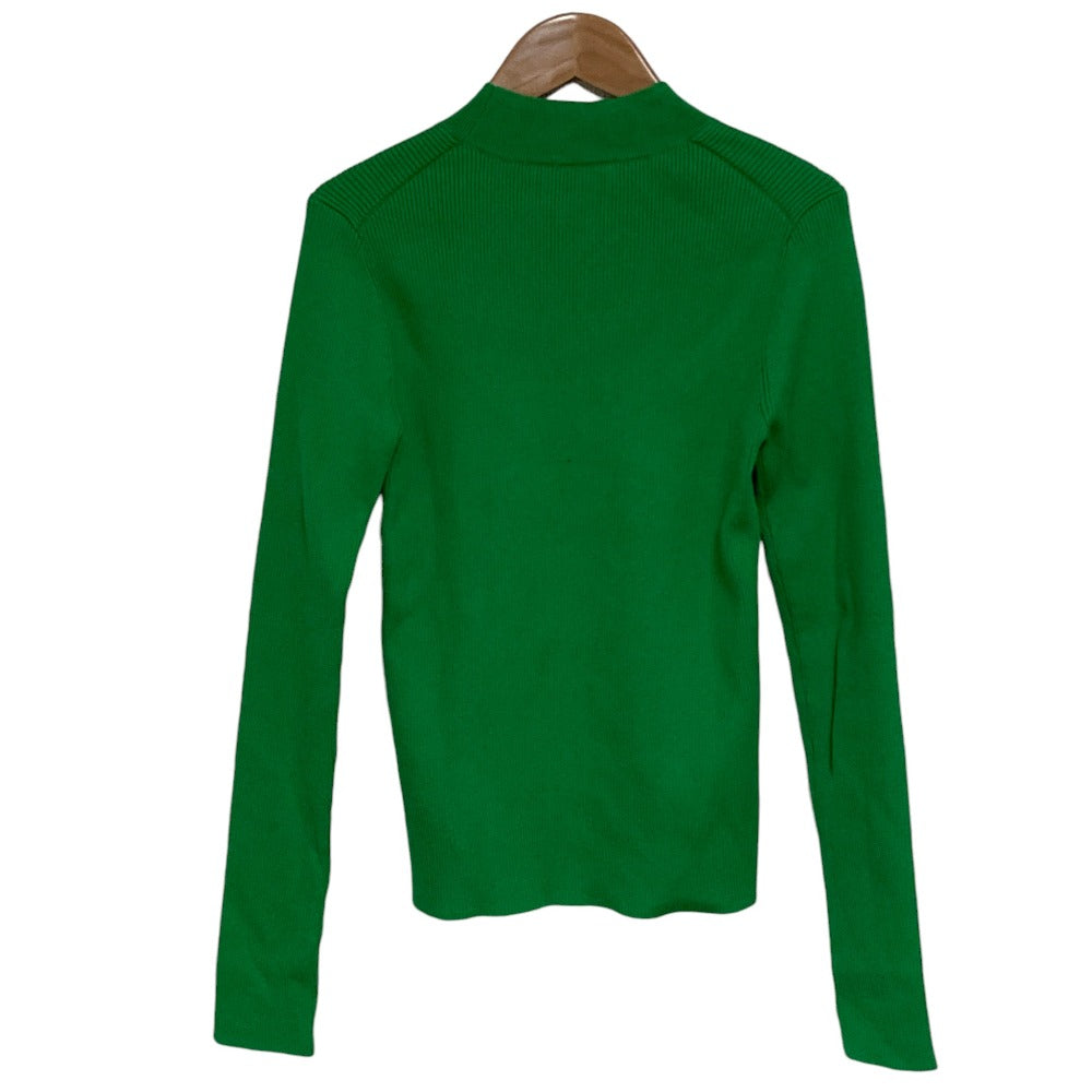 キャバン コットンカシミヤリブモックネックプルオーバーニット