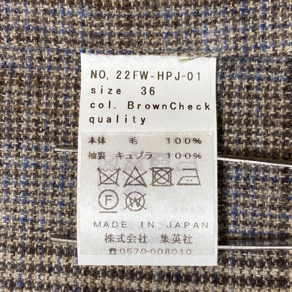 スアデオ グレンチェック ウールジャケット