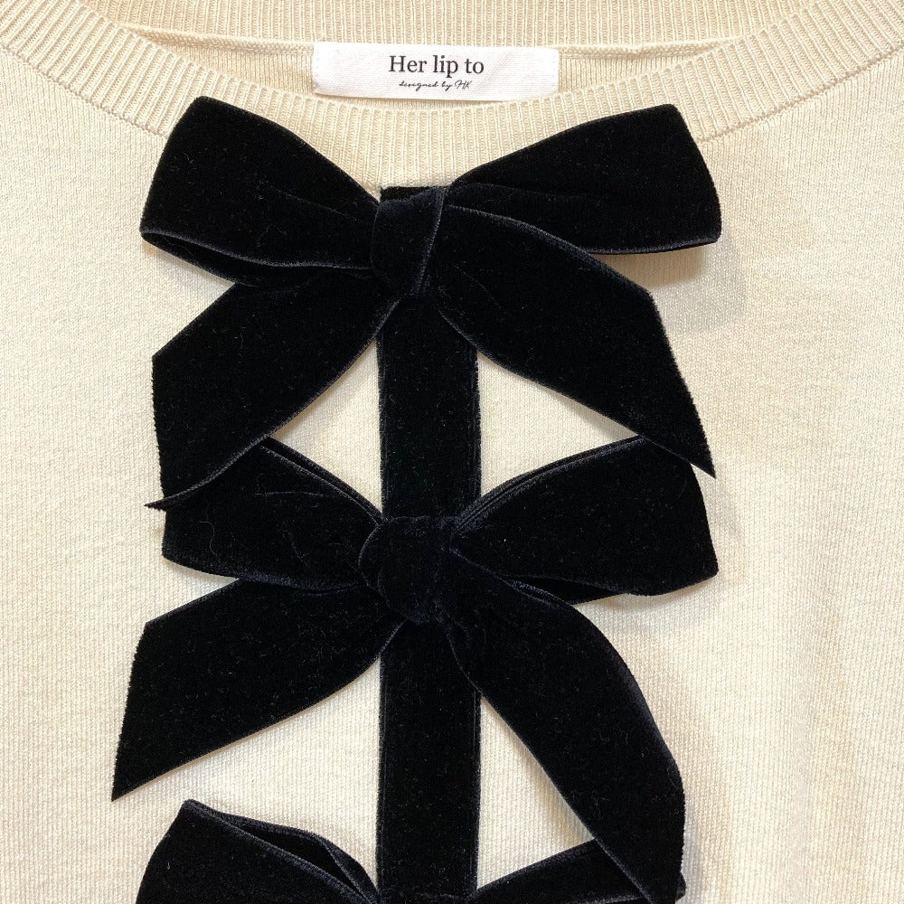 ハーリップトゥ Simone Knit ミニワンピース