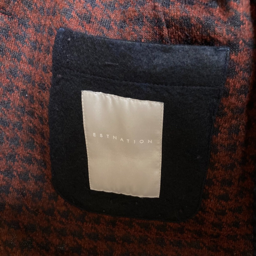 エストネーション 千鳥格子ウールテーラードジャケット