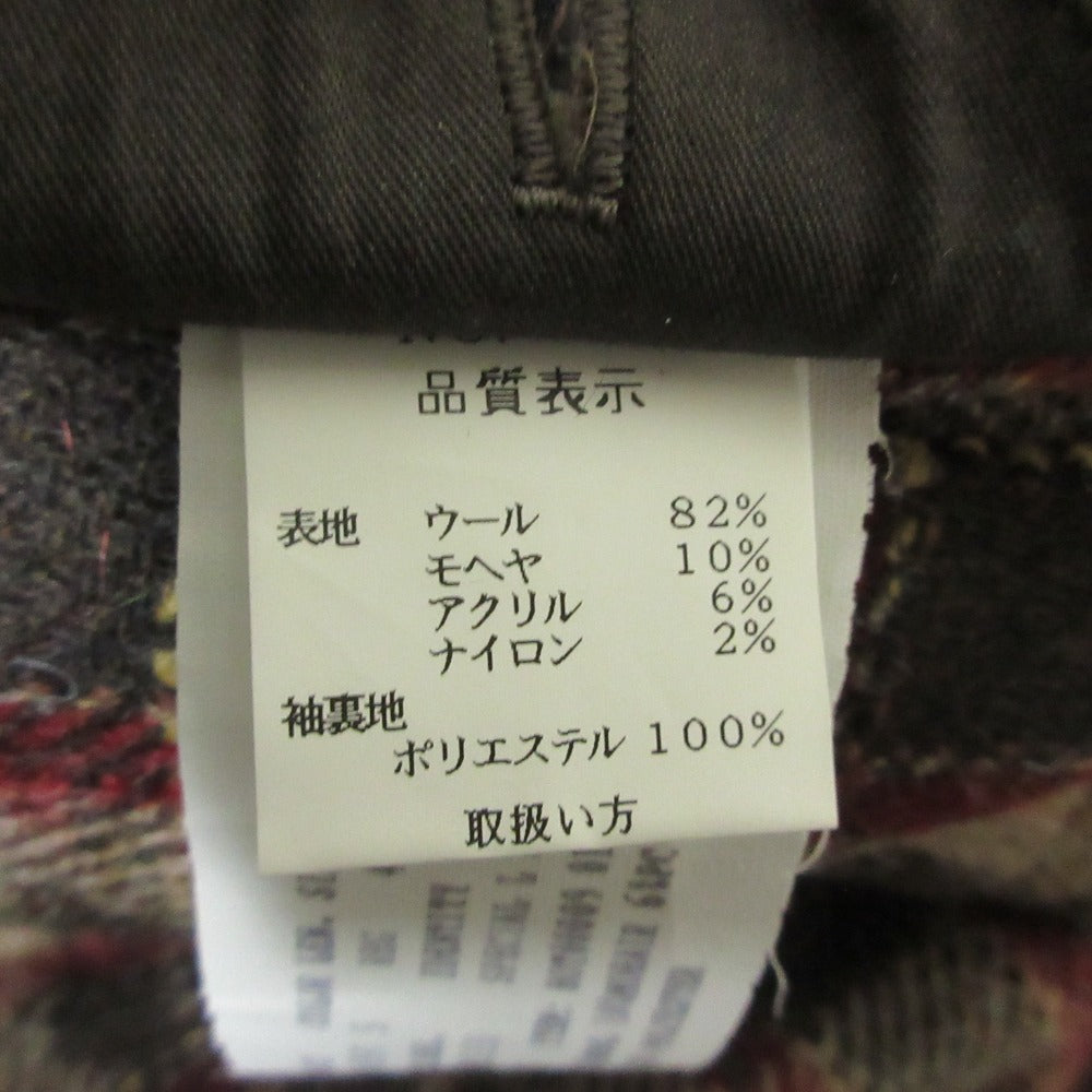 ラルディーニ ウール モヘヤ チェック 2wayテーラードジャケット