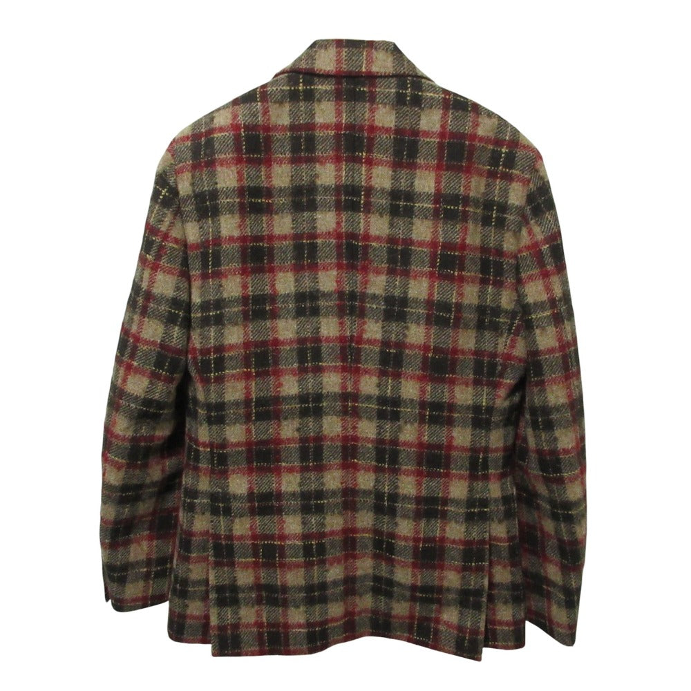 ラルディーニ ウール モヘヤ チェック 2wayテーラードジャケット