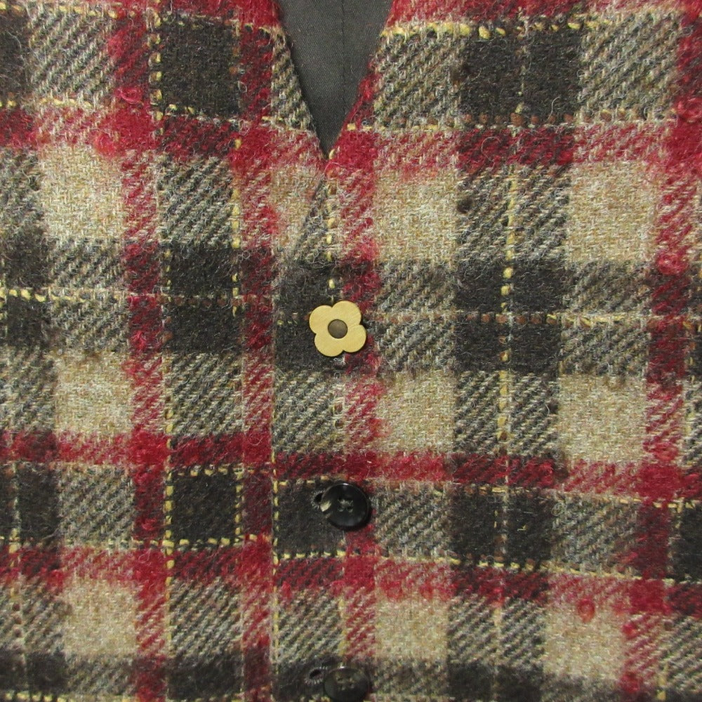 ラルディーニ ウール モヘヤ チェック 2wayテーラードジャケット