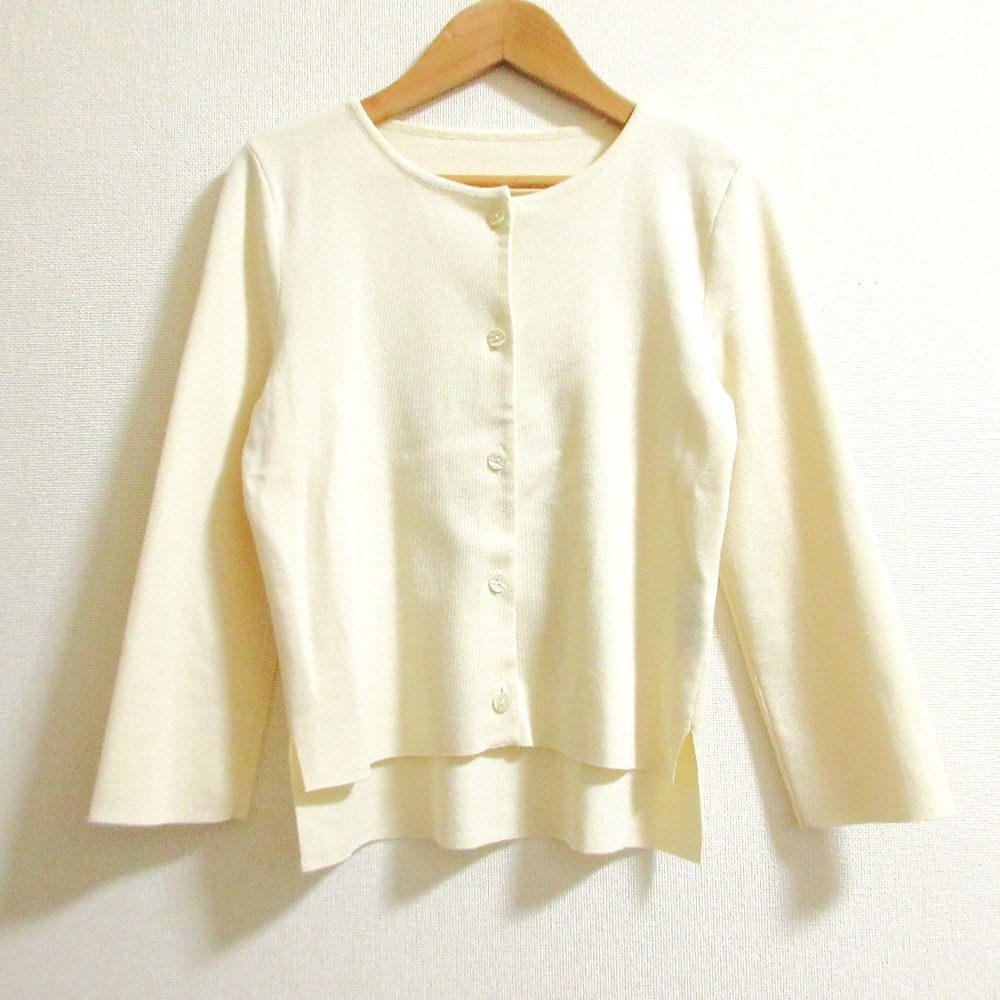フォクシー シェルボタン シルクカシミヤ ニットカーディガン