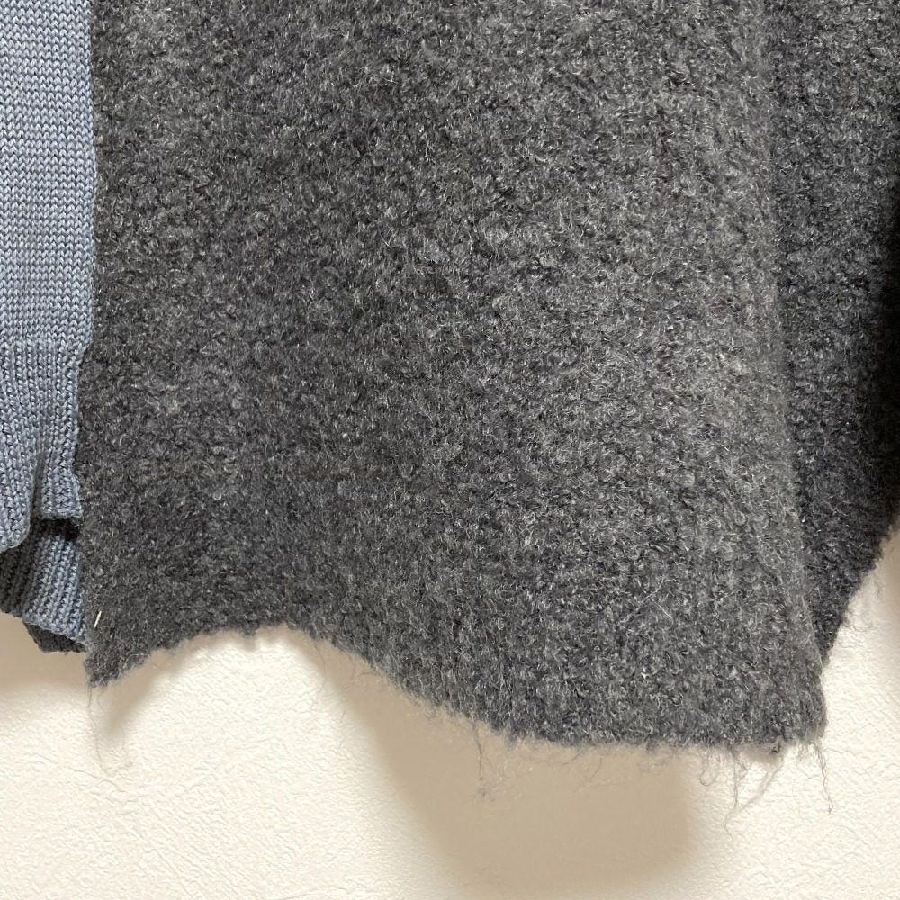 アヤン異素材ドッキングカーディガン