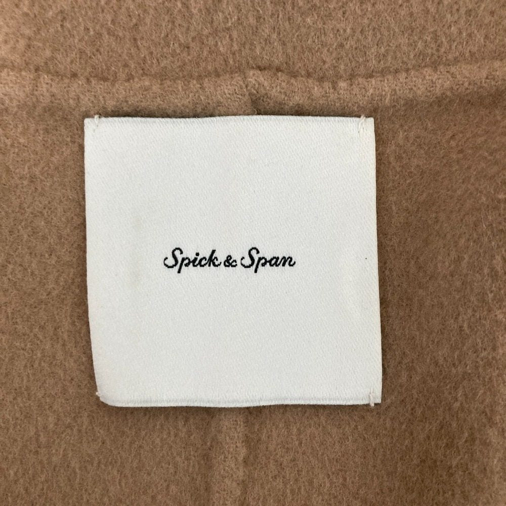 スピックアンドスパン ウールVネックコート