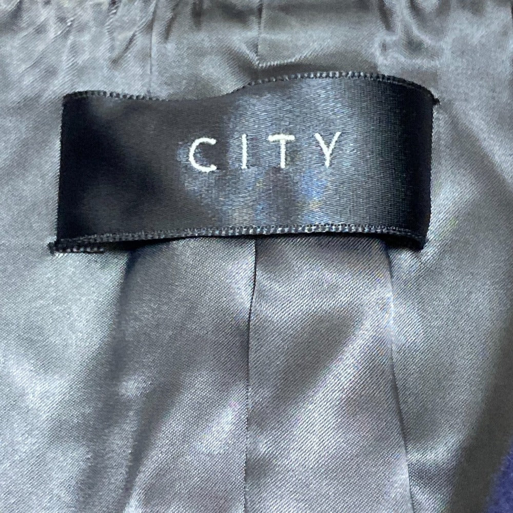 CITY スーパー140Sウールノーカラーチェスターコート