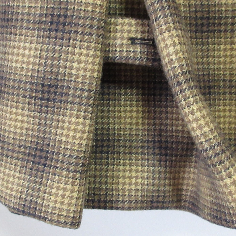 レッドヴァレンティノ オンブレチェック ダブルフェイスコート