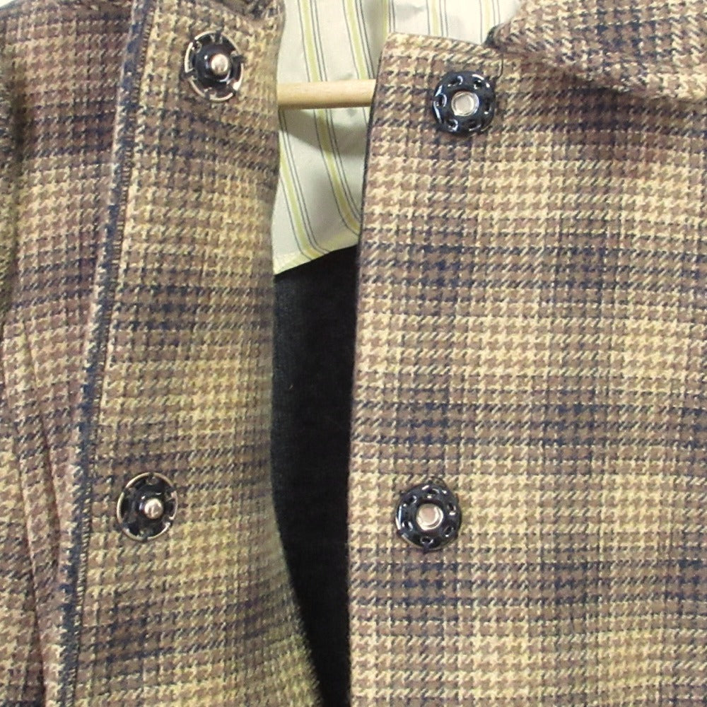 レッドヴァレンティノ オンブレチェック ダブルフェイスコート