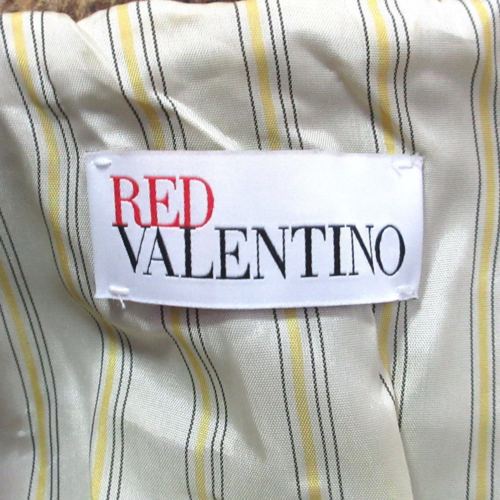 レッドヴァレンティノ オンブレチェック ダブルフェイスコート