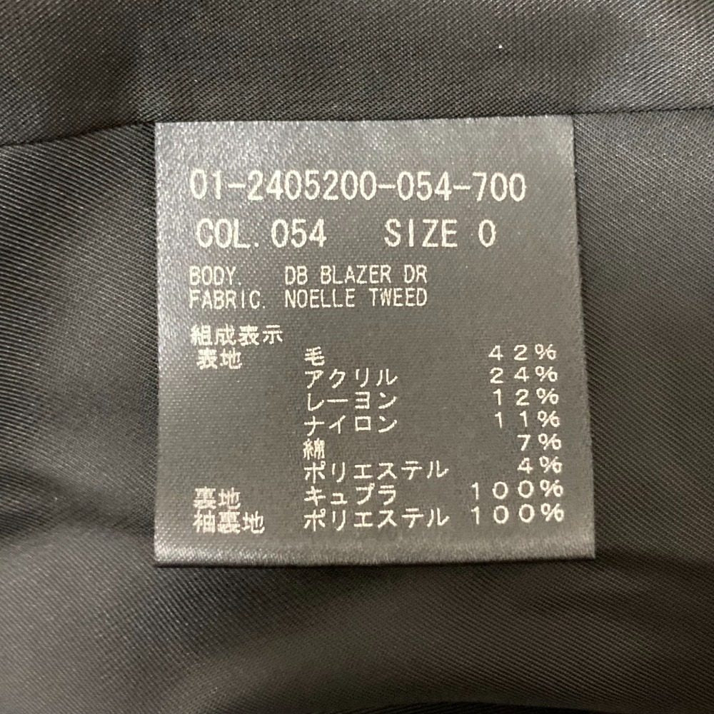theory NOELLE TWEED ダブルブレスト ツイードジャケット