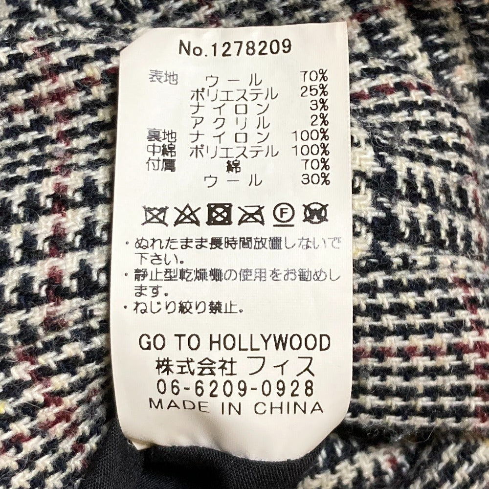 ゴートゥーハリウッド グレンチェックキルティングリバーシブルコート