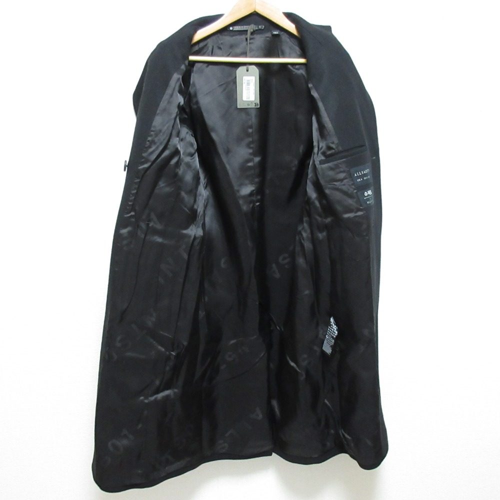 オールセインツ SIDNEY LEA ウールカシミヤレザーコート