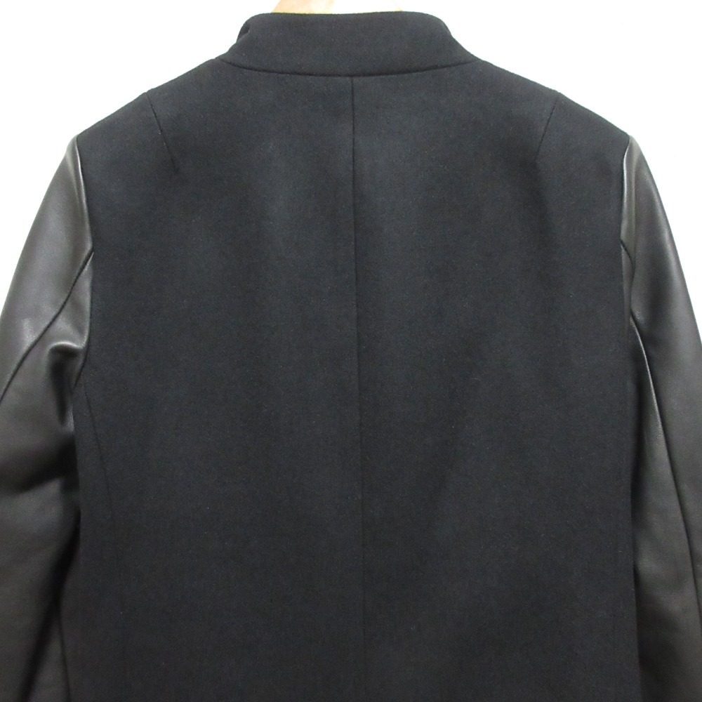 オールセインツ SIDNEY LEA ウールカシミヤレザーコート