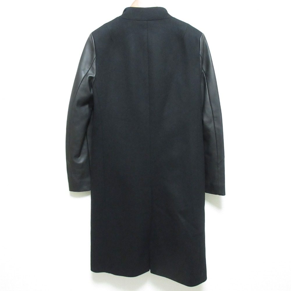 オールセインツ SIDNEY LEA ウールカシミヤレザーコート