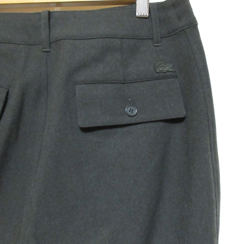 ラコステ ストレッチツイルワイドパンツ