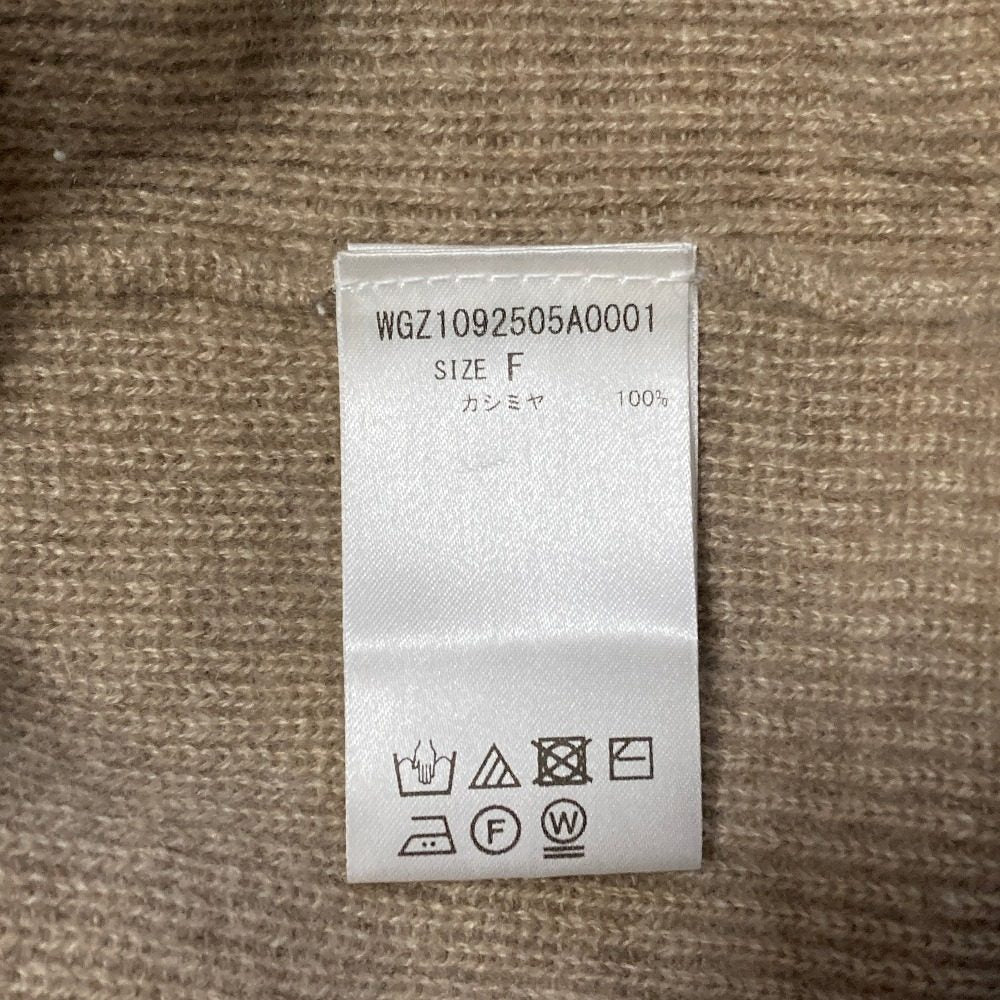 ウィムガゼット カシミア100%ボートネックプルオーバーニット