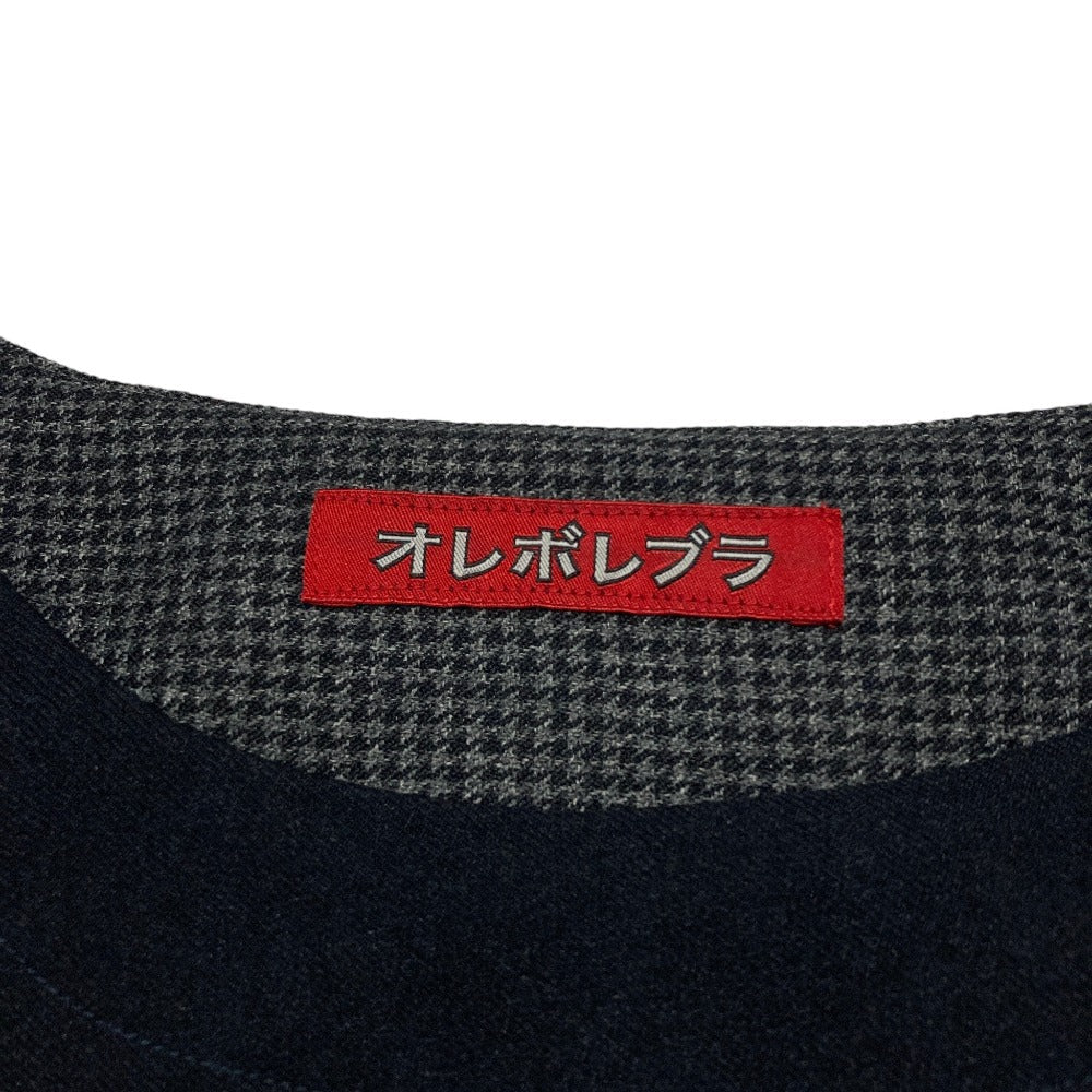 オレボレブラ アルベロベロ 刺繍千鳥格柄トップス