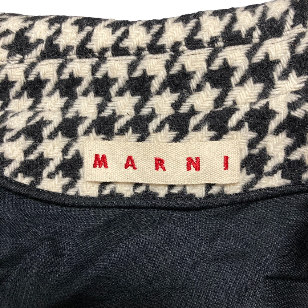 マルニ 千鳥格子ウールコート