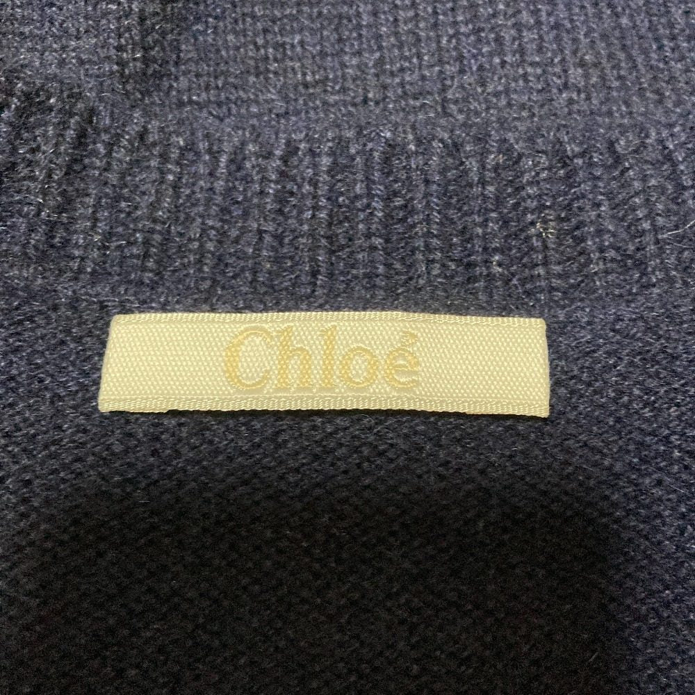 クロエ Vネック カシミヤ クロップドセーター