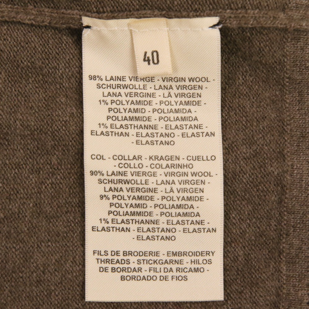 エルメス Les Tambours ウールショートスリーブニットトップス40