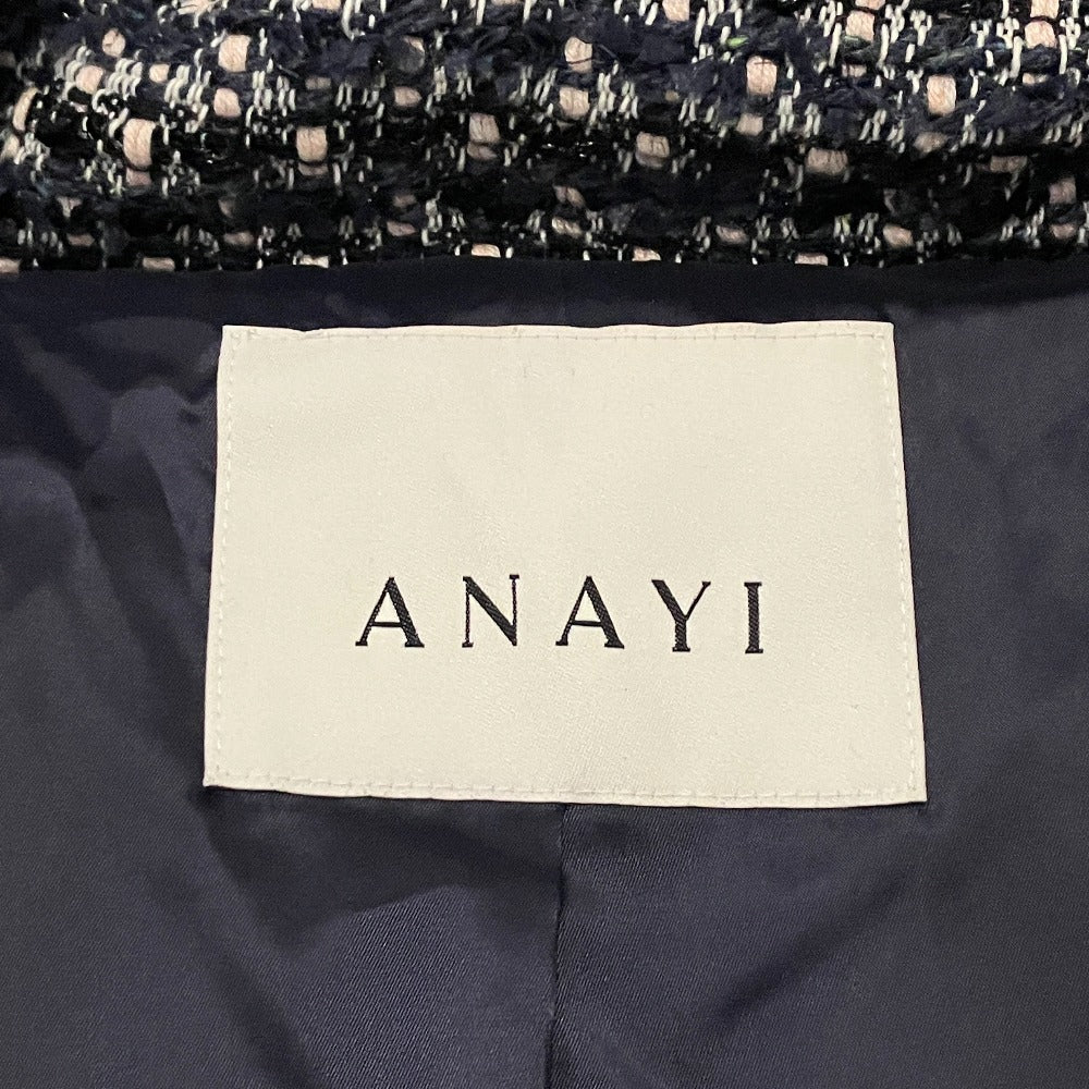 アナイ ツイードダウンコート